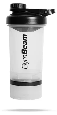 Produktbild von GymBeam - Multi-Storage Shaker 2in1 Clear 500ml