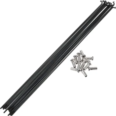Produktbild von Fahrradspeichen 14G 269mm Länge Fahrradrad Speichen 304 Edelstahl Schwarz 1 Satz