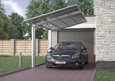 Produktbild von Ximax - 76101 - Aluminium Carport Linea Typ 60 Standard Edelstahl-Look