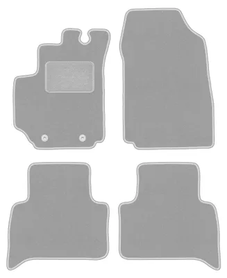 Obrázok produktu pre Velúrové autokoberce pre: FIat Croma II 2005-2011 (kombi) – sada 4 ks, sivé, na mieru – Wielganizator OSLO
