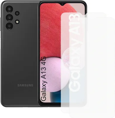 Produktbild von Zwei Stück (2x) Display-Schutzfolie Displayschutz-Glas 9H Glas für Samsung Galaxy A13 4G