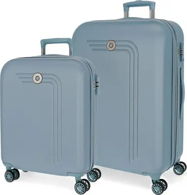 Zdjęcie produktu dla Movom Riga Sky Blue, zestaw h walizek podróżnych ABS 70 cm/55 cm, 5998963