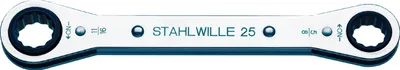 Produktbild von STAHLWILLE Doppelringratschenschlüssel SW 5/8 x 11/16 " L.205mm