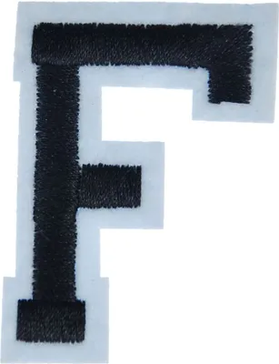 Produktbild von Buchstaben Initialen Alphabet ABC Bügelbild Patch Miniblings 4,5 Buchstabe neu F