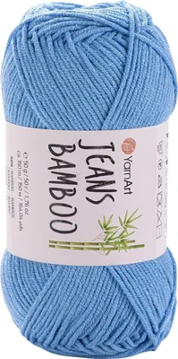 Produktbild von Yarn Art Jeans Bamboo 122 Blue Strickgarn