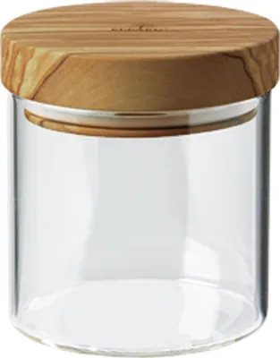 Produktbild von Vorratsglas mit Olivenholzdeckel, 400 ml, 11 cm