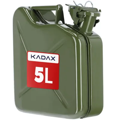 Produktbild von KADAX Benzinkanister "Idre", Kanister aus Stahl, Reservetank, Ohne Trichter, 5L, Grün