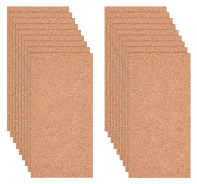 Produktbild von Solidchoice – Set mit 10 rechteckigen Korkplatten für kreative Dekoration