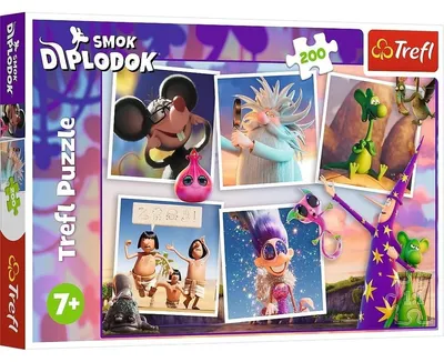 Immagine prodotto di TREFL Puzzle 200 Le avventure del drago Diplodoco 13322