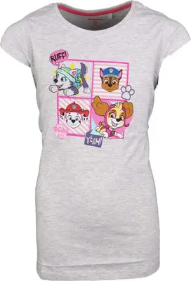 Produktbild von Paw Patrol Skye Kinder Schlafanzug Nachthemd Nachtkleid – Grau / 98