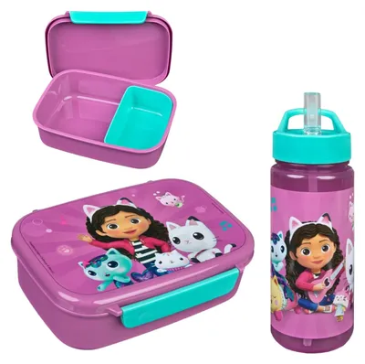Produktbild von Gabby's Dollhouse Lunchset; Brotdose und Trinkflasche