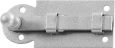 Produktbild von ALBERTS Fensterriegel, mit Knopf, gerade, mit Schlaufe, Edelstahl, Platte LxB 80x26 mm