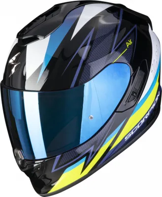Obrázek produktu pro Moto přilba SCORPION EXO-1400 EVO AIR THELIOS černo/modro/neonově žlutá M