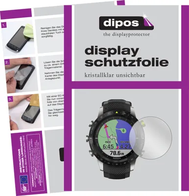 Produktbild von 1x Schutzfolie für Garmin MARQ Athlete klar Displayschutzfolie Folie Display Schutz dipos