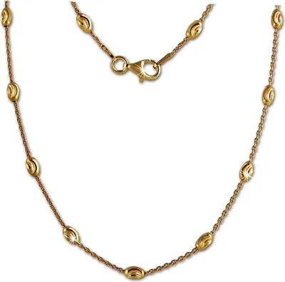 Produktbild von SilberDream Halskette 45cm 925 Silber vergoldet Schmuck silber gold SDK26245Y