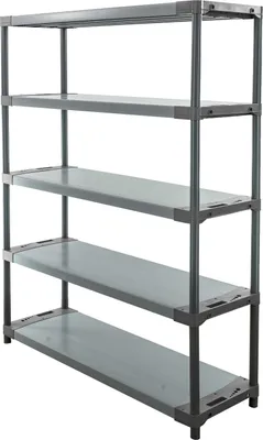 Produktbild von Kunststoffregal BIG GREY BEAR | Tall | HxBxT 180x140x46cm | Fachlast 120kg | Grau
