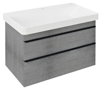 Produktbild von Sapho SITIA Unterschrank 75,6x50x44,2cm, 2xSchublade, Silbereiche