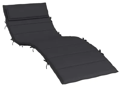 Obrázek produktu pro vidaXL Polštář na lehátko černý 180x60x4 cm Oxfordská tkanina
