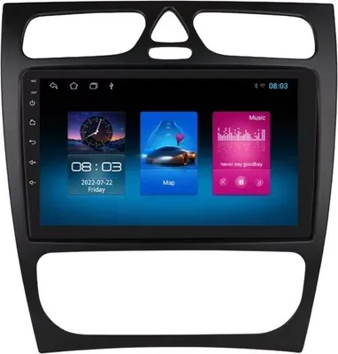 Immagine prodotto di Autoradio – Per Mercedes-Benz Classe C, Classe CLK (W203, W209, S203, A209), W168 – Sistemi intelligenti con CarPlay, Android Auto, GPS –