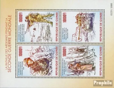 Produktbild von Briefmarken Guinea 2015 Mi 11378-11381 Kleinbogen (kompl. Ausgabe) postfrisch Ardennenschlacht