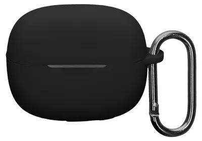 Produktbild von kwmobile Schutzhülle für Xiaomi Redmi Buds 6 Pro Hülle - TPU Silikon Case für Kopfhörer Ladecase - stoßfestes Cover mit Karabiner - Schwarz