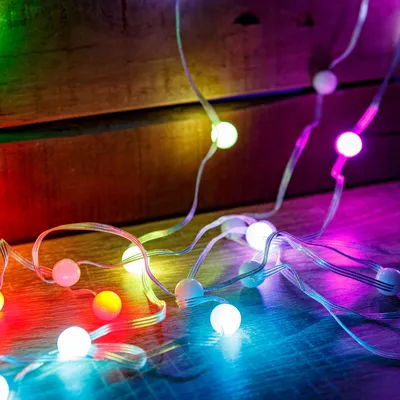 Immagine prodotto di GLOBIZ Smart: catena luminosa a LED - USB - 33 LED RGBIC - 5 metri - Bluetooth + modalità musica - IP65
