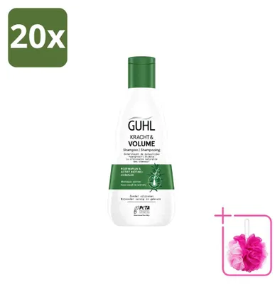 Productafbeelding van 20 x Guhl Shampoo voor Kracht en Volume - 250 ml - Voordeelpakket - 20 stuks