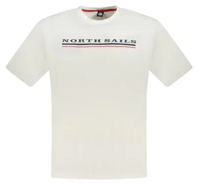 Produktbild von Herren Kurzarm T-Shirt mit Rundhals und Druck in Weiß