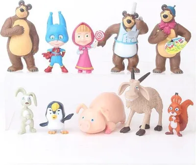 Obrázek produktu pro Sada figurek Máša a Medvěd 10 ks I verze - (K72121).