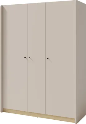 Produktbild von Furniture24 Kleiderschrank Alessio Ae1 Schrank 145 X 195 X 52 Cm Sandbeige/Eiche Geölt
