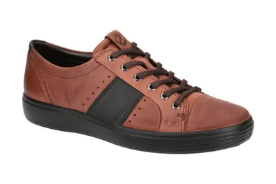 Produktbild von Ecco SOFT 7 MEN`S Herrenschuhe - bequeme Schnür Halbschuhe braun Freizeit NEU