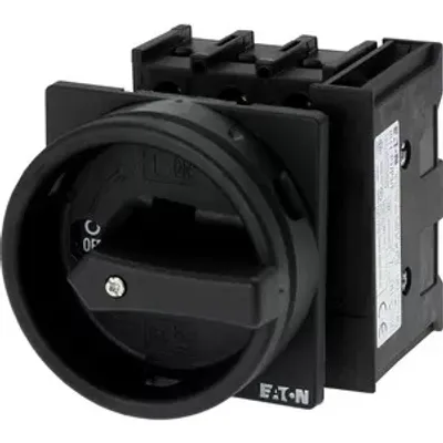 Produktbild von Eaton P1-25/EA/SVB-SW/HI11, Kippschalter, 3P, Schwarz, IP65, 65 mm, 65 mm