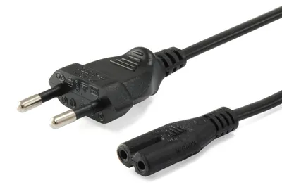 Image de Equip IEC-Stromkabel 2pin -> C7 3m St/Bu schwarz