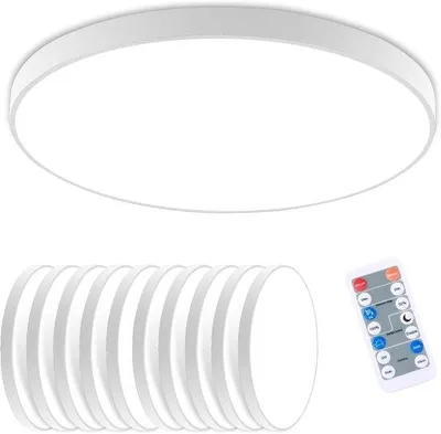Immagine prodotto di Lampada a soffitto LED con sensore di movimento - 18W - Diametro 22cm - 4000K - Ideale per ingresso e garage