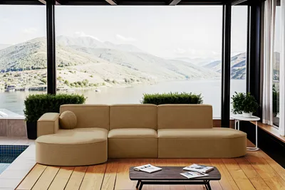 Produktbild von Kaiser Möbel Gartenmöbel Ecksofa,Couch ,Sofa L-Form Garten Modena L Patio Capucino Links