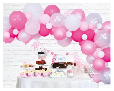 Image de Set de guirlandes de ballons roses, 71 pièces
