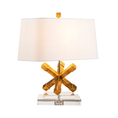 Obrázek produktu pro Stolní lampa, ocel, zlatá, v. 50,8 cm