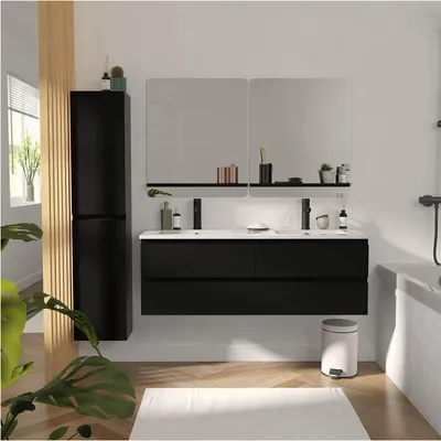 Immagine prodotto di Mobile doppio lavabo + lavabo + specchio + colonna SORRENTO