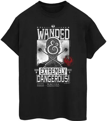 Obrázek produktu pro Fantastická zvířata a kde je najít - Tričko pro ženy "Wanded Extremely Dangerous" BI22930 (L) (Schwarz)