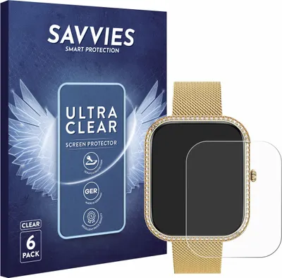 Produktbild von 6x Für Banlvs P111 1.75" Schutzfolie Savvies Displayschutz Display Schutz Folie Klar Transparent