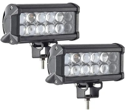 Produktbild von Greenmigo 2 Stück 36W LED Arbeitsscheinwerfer LED Zusatzscheinwerfer LED Scheinwerfer 12V Auto Scheinwerfer Offroad Flutlicht Wasserdicht IP67 Arbeitslicht