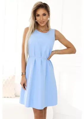 Zdjęcie produktu dla Numoco Damska mini sukienka Victoria błękitna S
