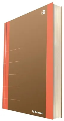Imagen del producto de Cuaderno organizador Donau, tamaño A5, color naranja, 80 hojas