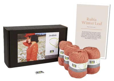 Strick-Set 'Rubia Winter Leaf', 100% Wolle, Gr. 3XL