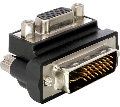 Immagine prodotto di DELOCK Adattatore DVI DVI(24+5) -> D-Sub15 St/Bu 90°
