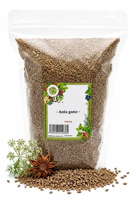 Produktbild von K T 1000 g / 1 kg Anis ganz Anissamen Anissaat - 1 A Qualität