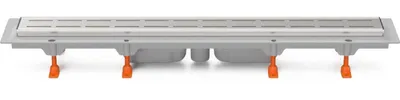 Image de Siphon de sol Chud?j 1050 mm, fond D40, grille de siphon, cadre en acier inoxydable CH 1050/S40 LN 1 -