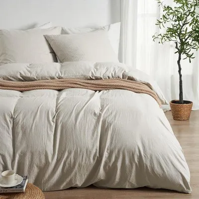 Produktbild von Unyqoos® Weiche und atmungsaktive Bettwäsche 200 x 200 cm mit Reißverschluss und Kissenbezügen