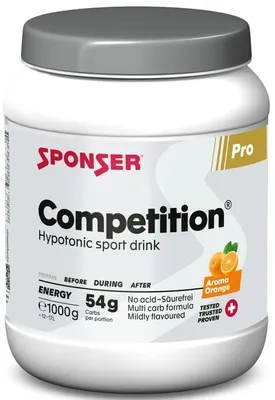Produktbild von Sponser Competition Hypotonic Sportdrink – 1000 g Orange