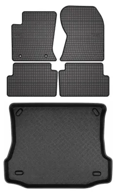Immagine prodotto di Tappetini gomma SolidPRO + bagagliaio per Ford Focus MK1 1998-2005 5 pezzi